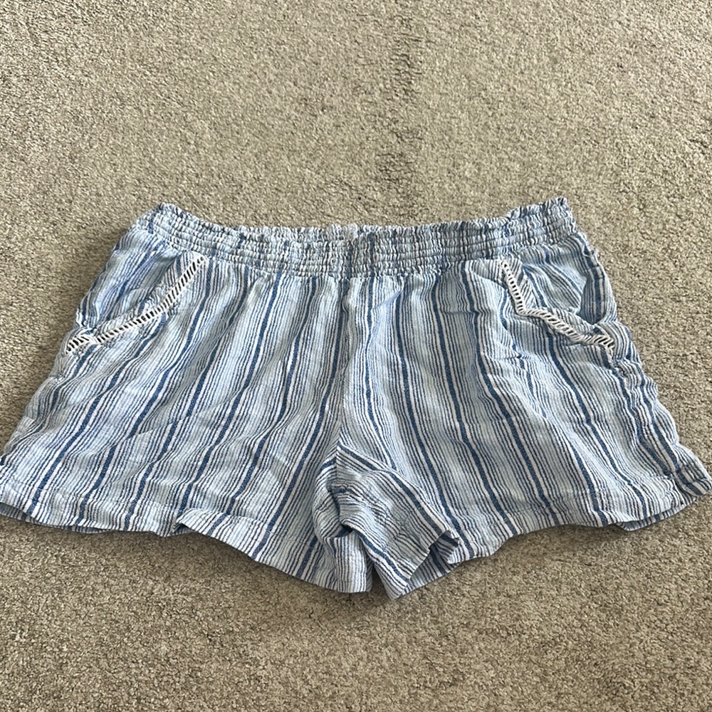 Striped Blue Women's Shorts